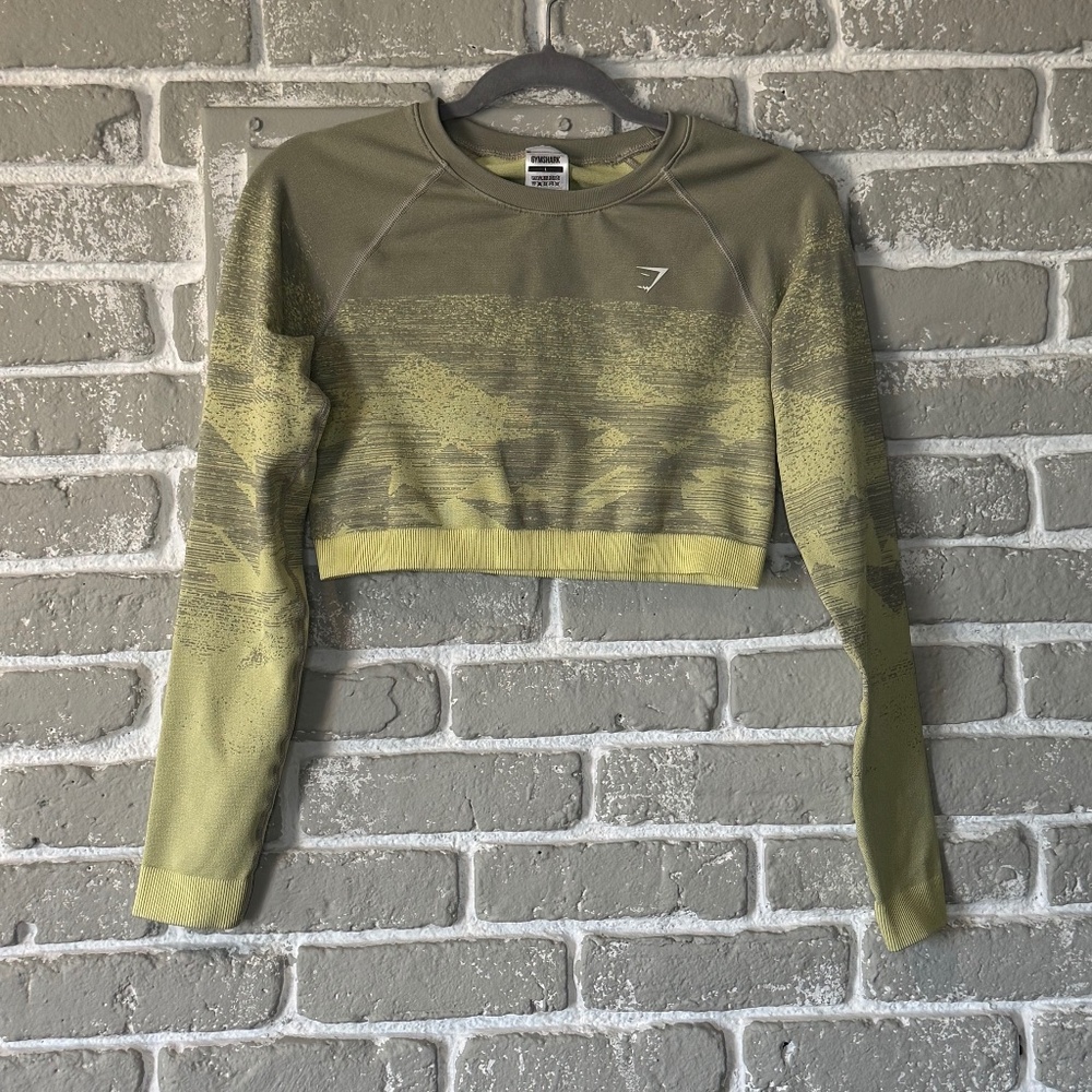 Gym shark cropped long sleeve